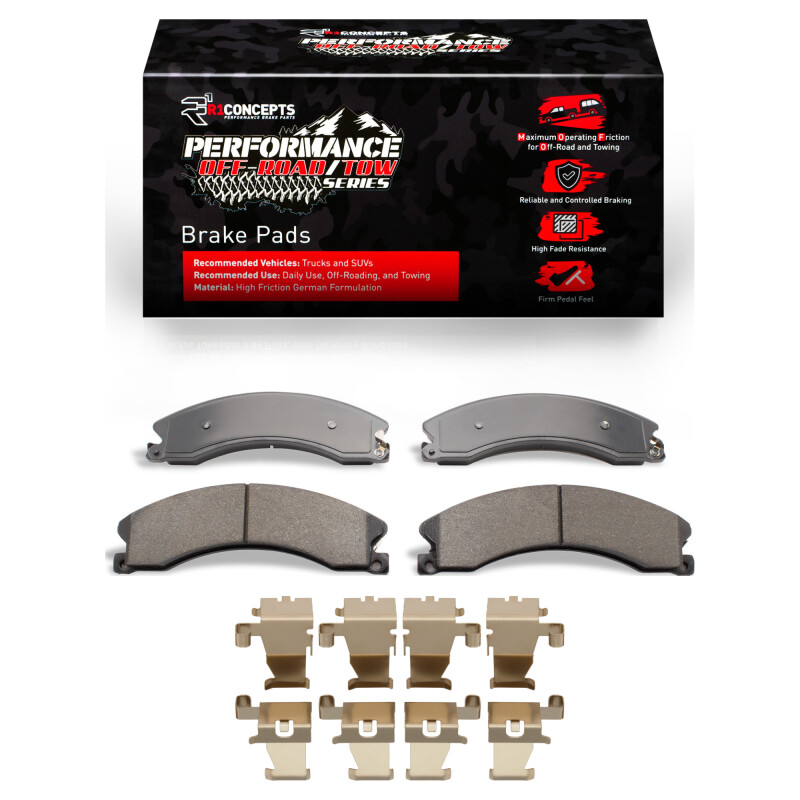 Chevrolet Express 4500 Brake Pads - Front + Rear - R1 Concepts - Off-Road/Tow - `09-`24